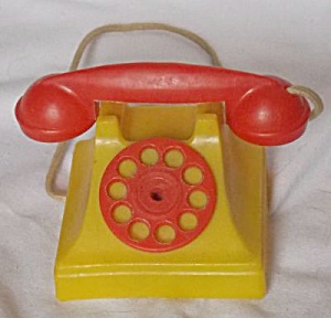 Vintage Plastic Toy Telephone