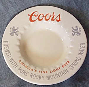 Vintage Coors Advertising Ashtray