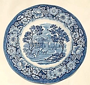 Staffordshire Bread & Butter Plate Liberty Blue