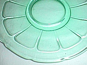 Diamond Glassware Victory Saucer Green