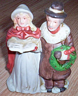 Man And Woman Carolers Figurine