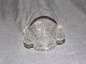 Miniature Glass Basket Very Detailed