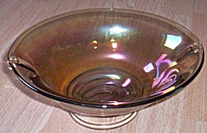 Large Oval Iridescent Console Bowl