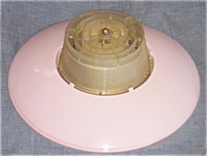 Retro 50's Pink Plastic Ceiling Light Shade Free Shipping