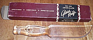 Vintage Glass Cake Knive