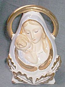 Vintage Madonna And Child Head Vase