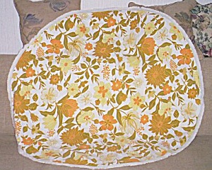 Vintage Round Printed Table Cloth Autumn Colors