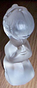 Fenton Frosted Glass Praying Girl