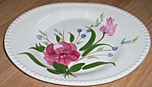 Blue Ridge Pottery Oval Tray Bluebell Bouquet Free Shipping