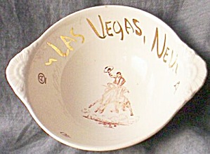 Homer Laughlin Nautilus Las Vegas Souvenir Bowl