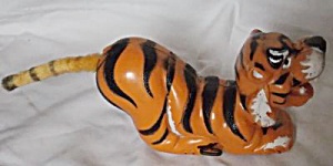 Vintage Wind Up Roaming Toy Tiger