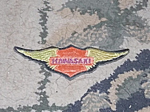 Vintage Winged Kawasaki Patch