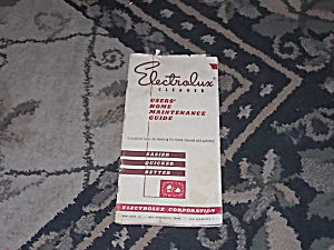 1951 Electrolux Cleaner Owners Guide