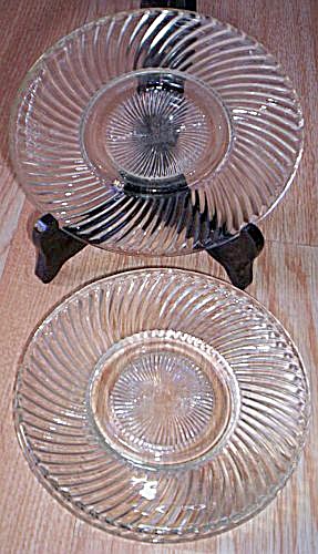 3 Federal Diana Bread Butter Plates