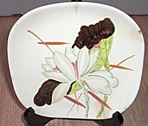 7 Red Wing Lotus Saucer And B&b Plate