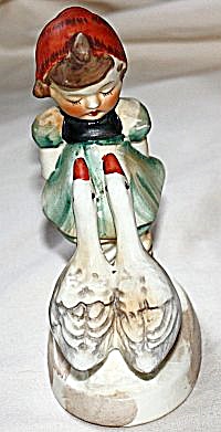 Vintage Girl With Geese Figurine