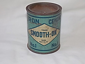 Vintage No.1 Iron Cement Smooth On Tin