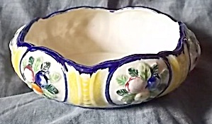 Vintage Majolica Bulb Bowl
