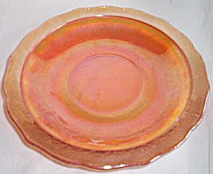 Federal Glass Normandy Iridescent Saucer