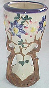 Vintage Majolica Branch Vase
