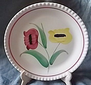 Blue Ridge Pottery Dinner Plate Poppy Duet