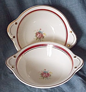 2 Ts&t Handled Soup Bowl Pattern 1599