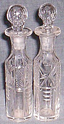 Stunning Pair Antique Thin Castor Bottles/cruet