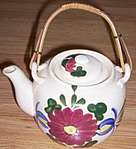 Lovely Old Teapot Hand Painted Flowers
