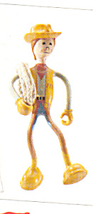 Bendos Toy Collectible Action Figure Grits Cowboy