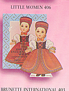 Madame Alexander Brunette International Paper Doll