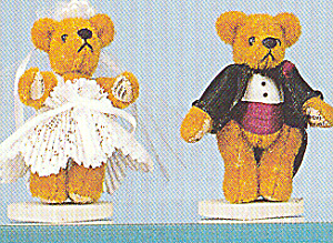 World Of Miniature Bears Bride And Groom Helen & Howard