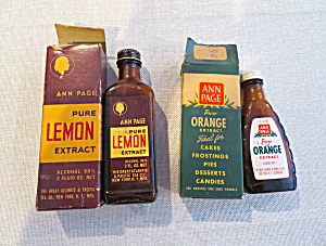 Ann Page Lemon & Orange Extract Bottles