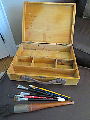 Vintage Paint Box & Brushes