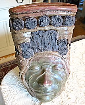 Art Pottery Face Vase