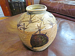 Signed Art Pottery Stoneware Vase