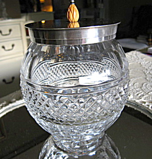 Bakelite Cut Glass Glass Jar