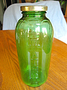 Depression Glass Juice Bottle