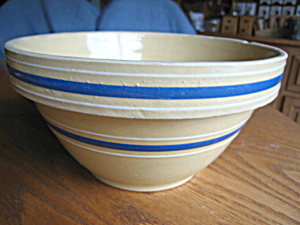 Blue Band Yellow Ware Bowl