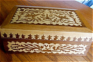 Decorative Wood Box And Hankies