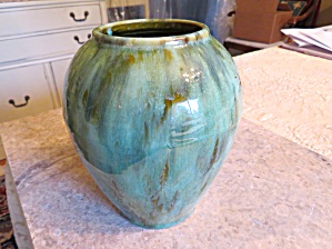 Brush Mccoy Green Onyx Vase
