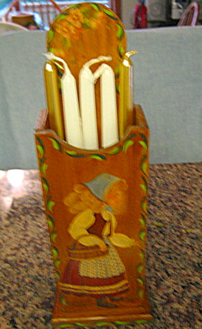Hand Painted Candle Box