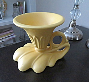 Vintage Yellow Candle Holder
