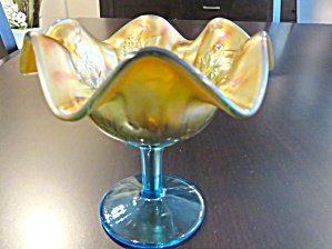 Carnival Glass Vintage Compote