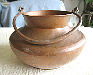 Vintage Hammered Copper Vessel