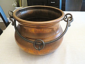 Vintage Hammered Copper Ots Pot