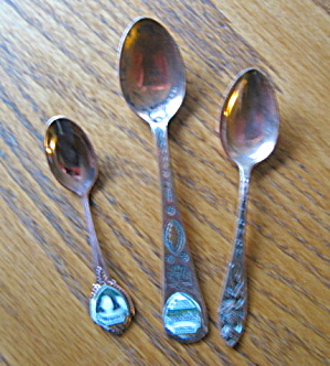 Vintage Copper Souvineer Spoons