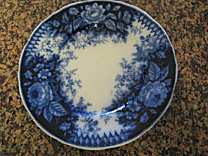 Antique Flow Blue Plate