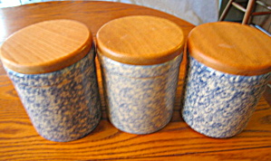 Friendship Pottery Spongeware Crocks