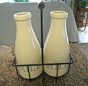 Friendship Pottery Milk Bottles