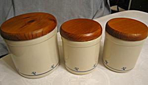 Friendship Pottery Crock Cannisters